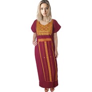 Burgundy Traditional Dress (Galabeya)